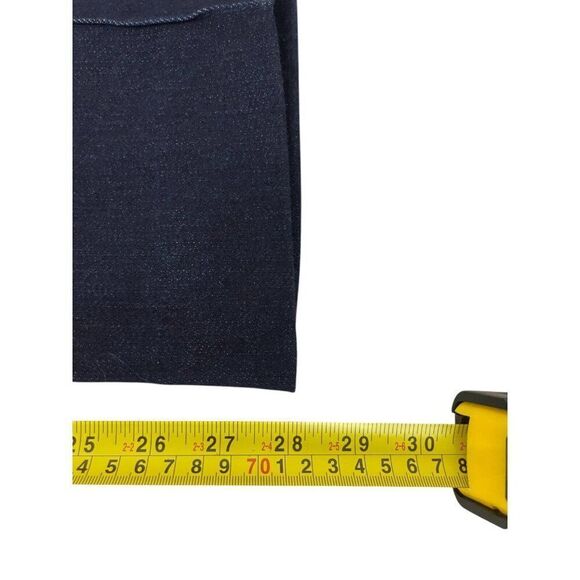 Zara Womens Jeans EU 36 US 4 Navy Blue Denim Wide Leg High Rise 8307/254 NWOT - Picture 10 of 11